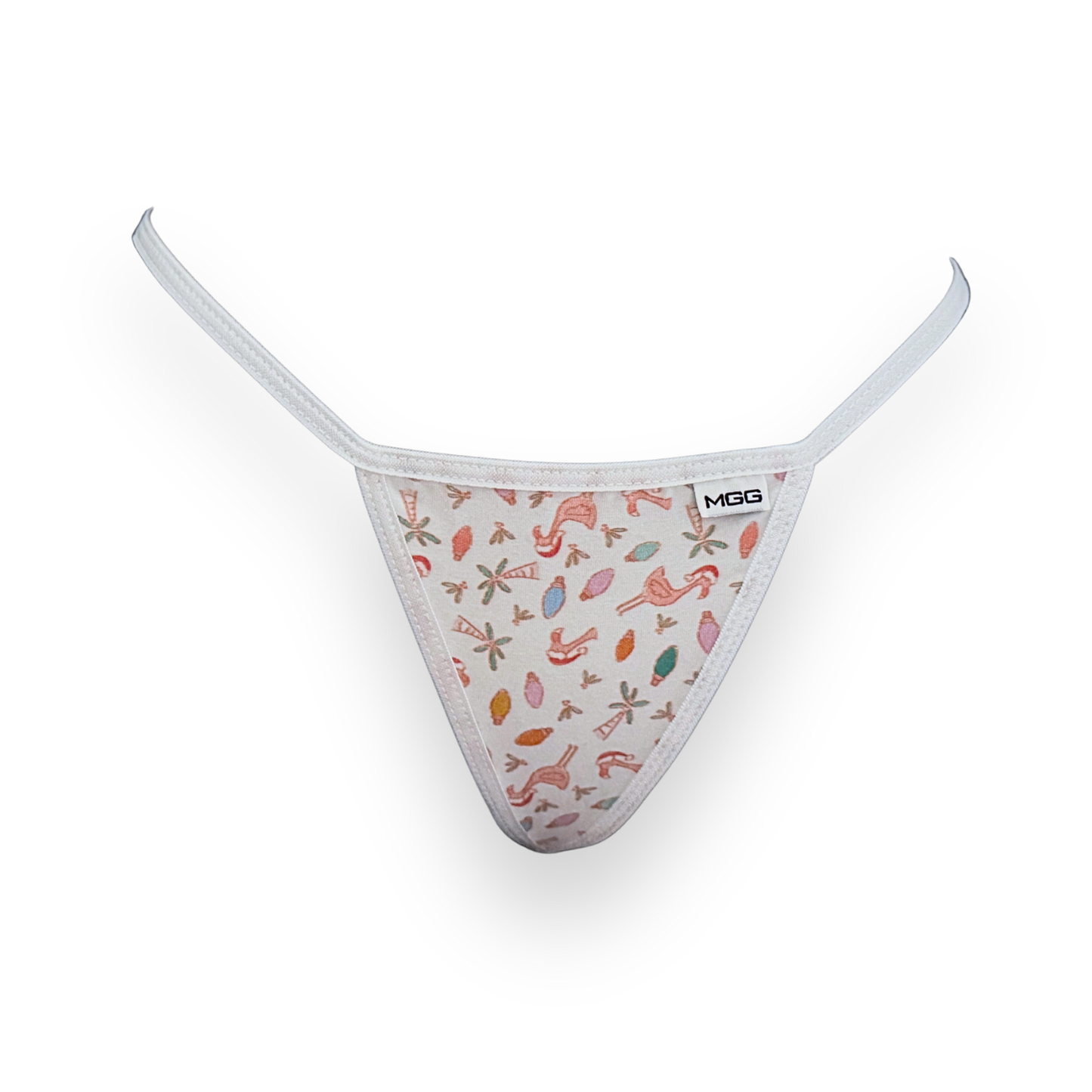 Christmas Flamingo - Cotton - Low Rise G-String