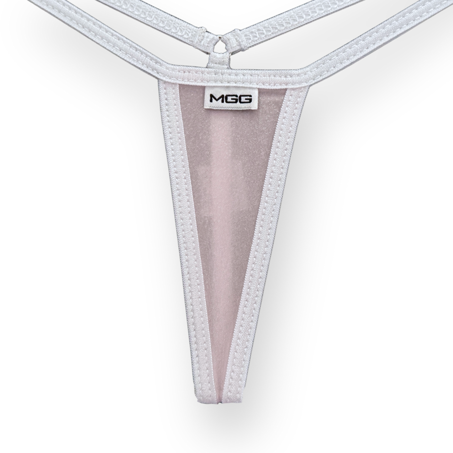 Light Pink & White - Sparkle Sheer- Extreme G-String Underwear