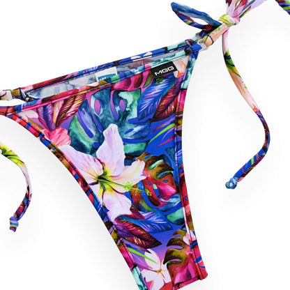 Coastline - Negro - Braguita de bikini brasileña con lazos laterales