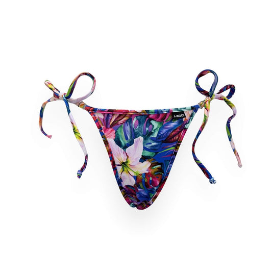 Plumeria - Brazilian Tie Side Bikini Bottom