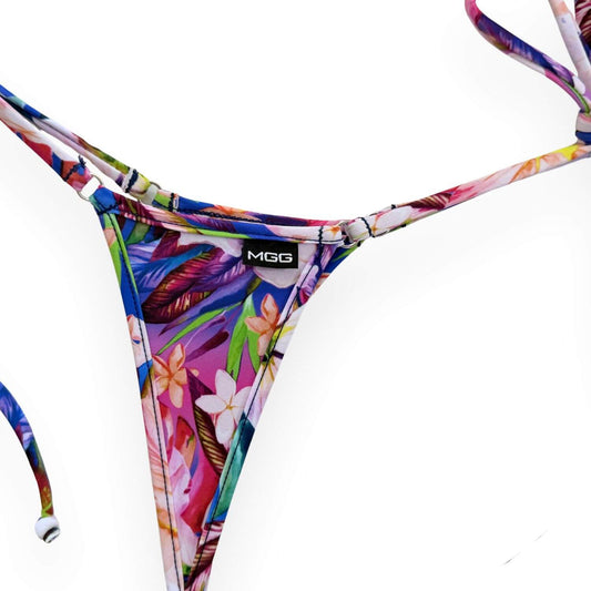 Plumeria - Tie Sides Bikini Bottom