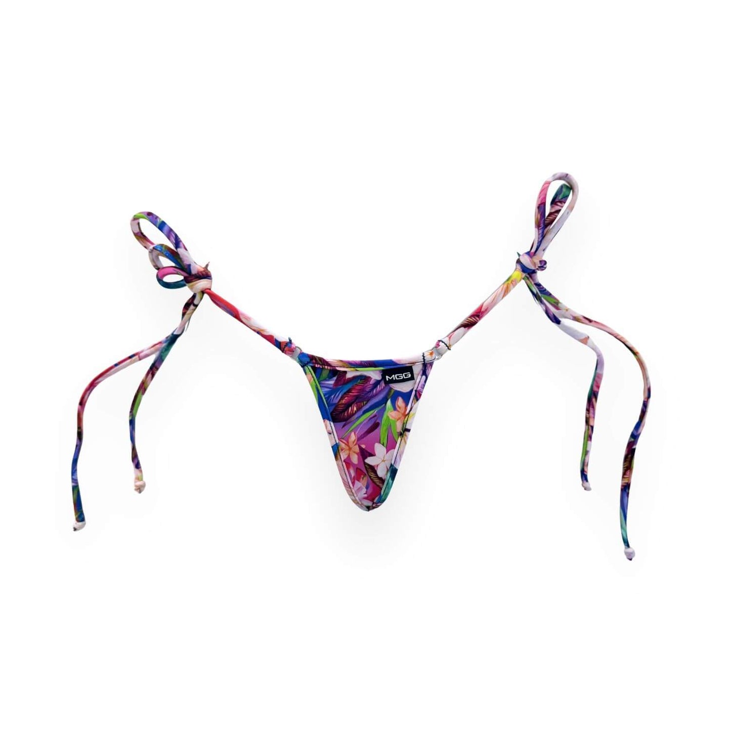 Parte inferior de bikini con lazos laterales en color negro de Coastline