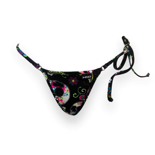 Sugar Skull - Single Tie Side Bikini Bottom