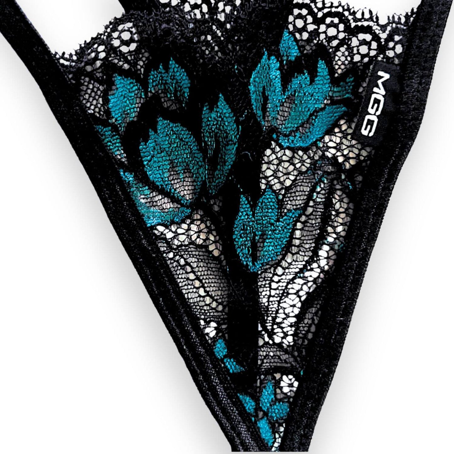 Teal Amaryllis  - Lace Thong G-String Underwear
