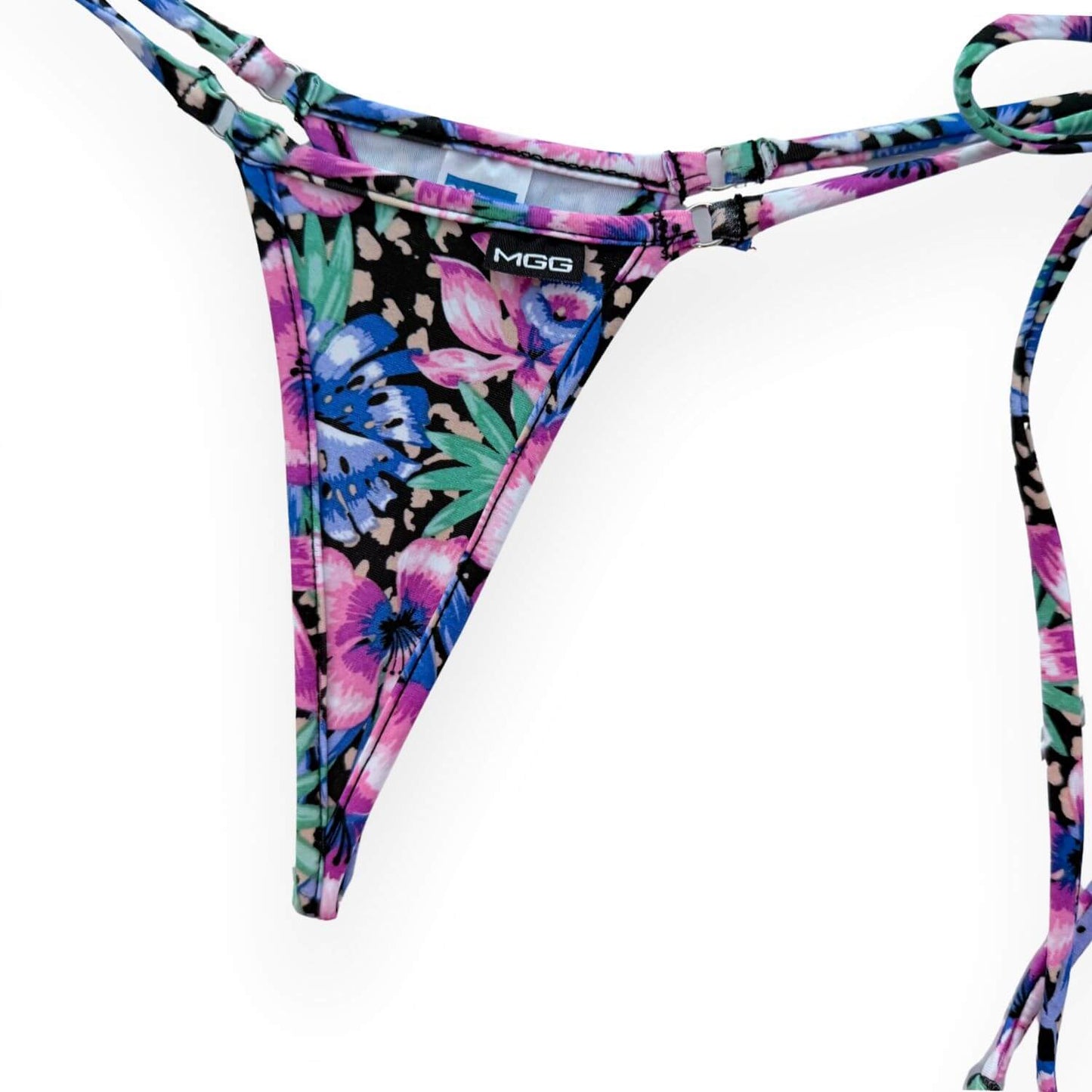 Bas de bikini à nouer sur les côtés, motif pastèque sucrée