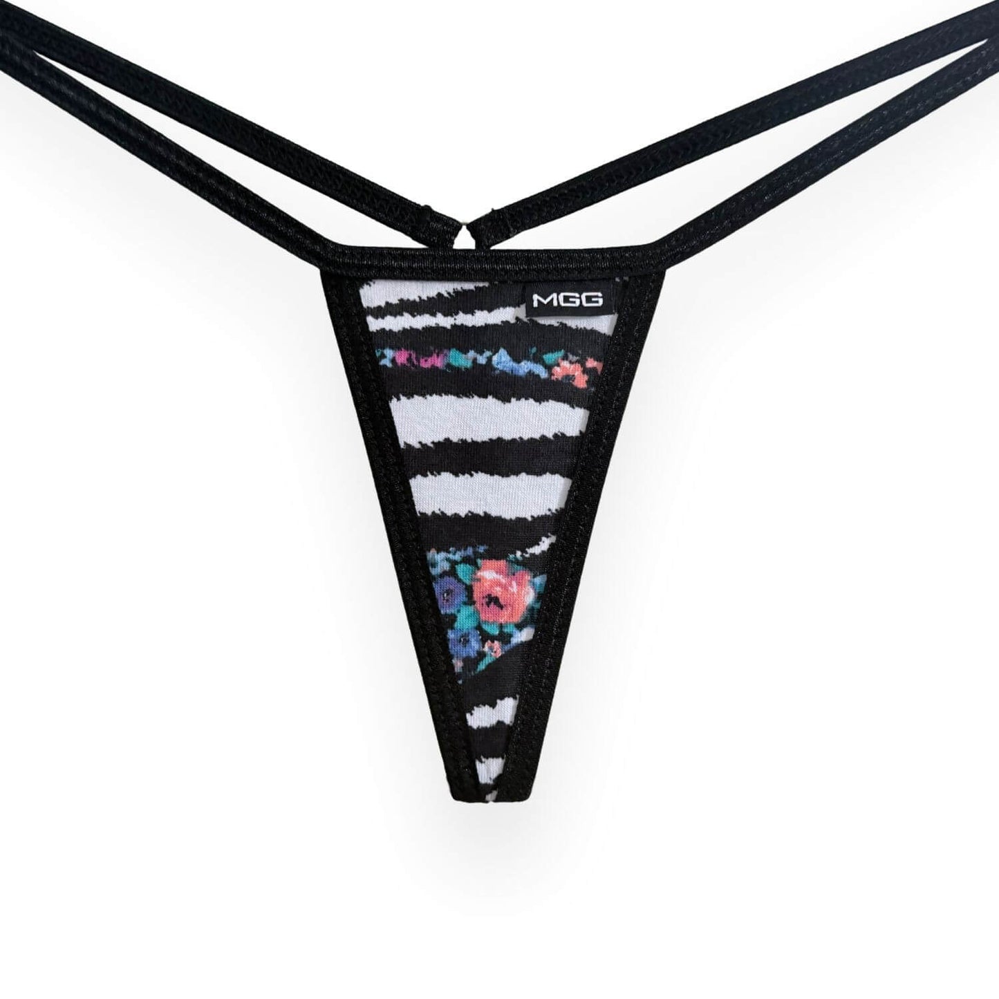 Zebra Floral - Cotton - Mini G-String