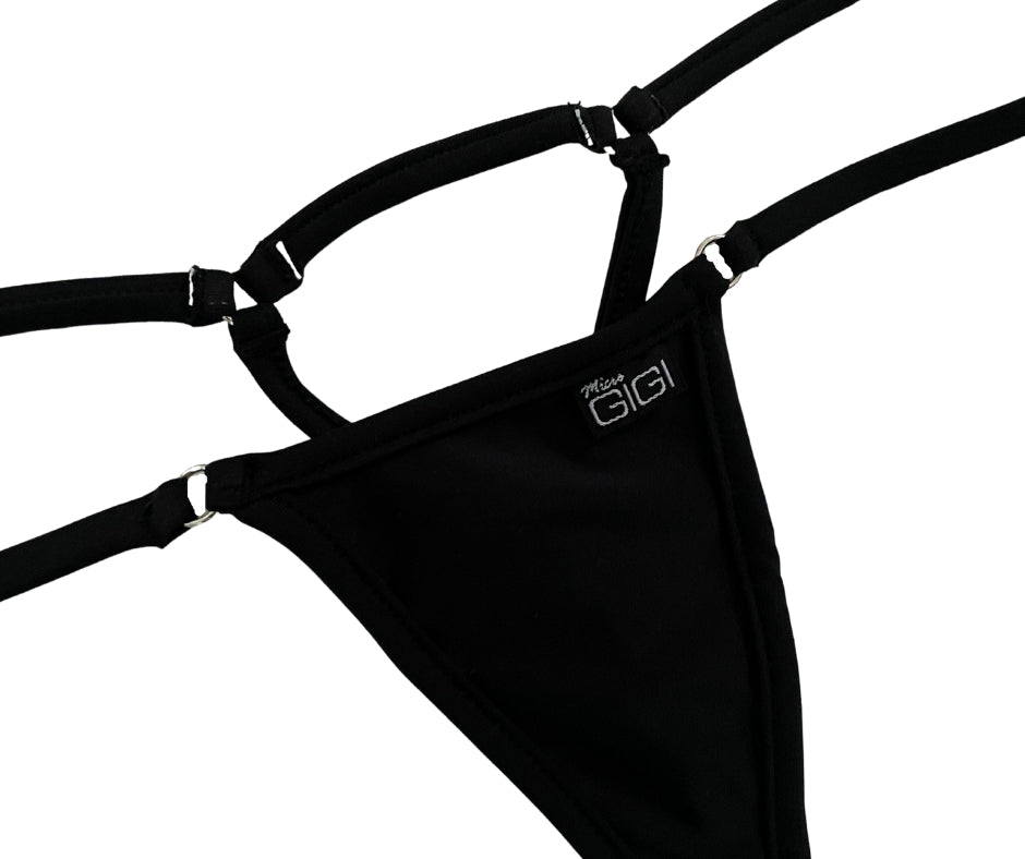 Midnight Black - Open Triangle Bikini Bottom image 3