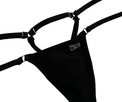 Midnight Black - Open Triangle Bikini Bottom image 3