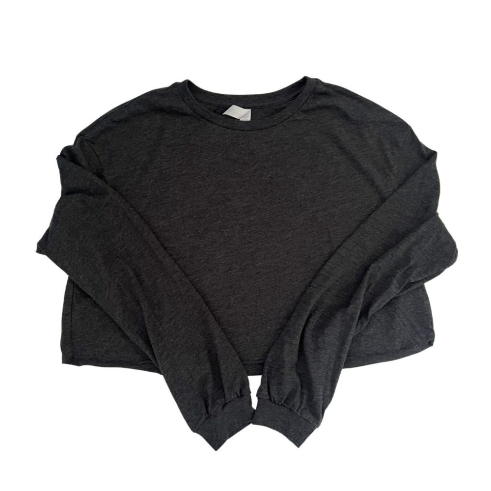 MGG Bikinis Spring Break Squad - Dark Gray Long Sleeve Crop Top image 1