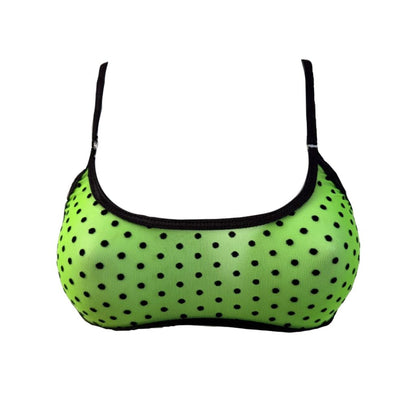 Neon Polka Dot - Leisure Sheer Bralette image 0