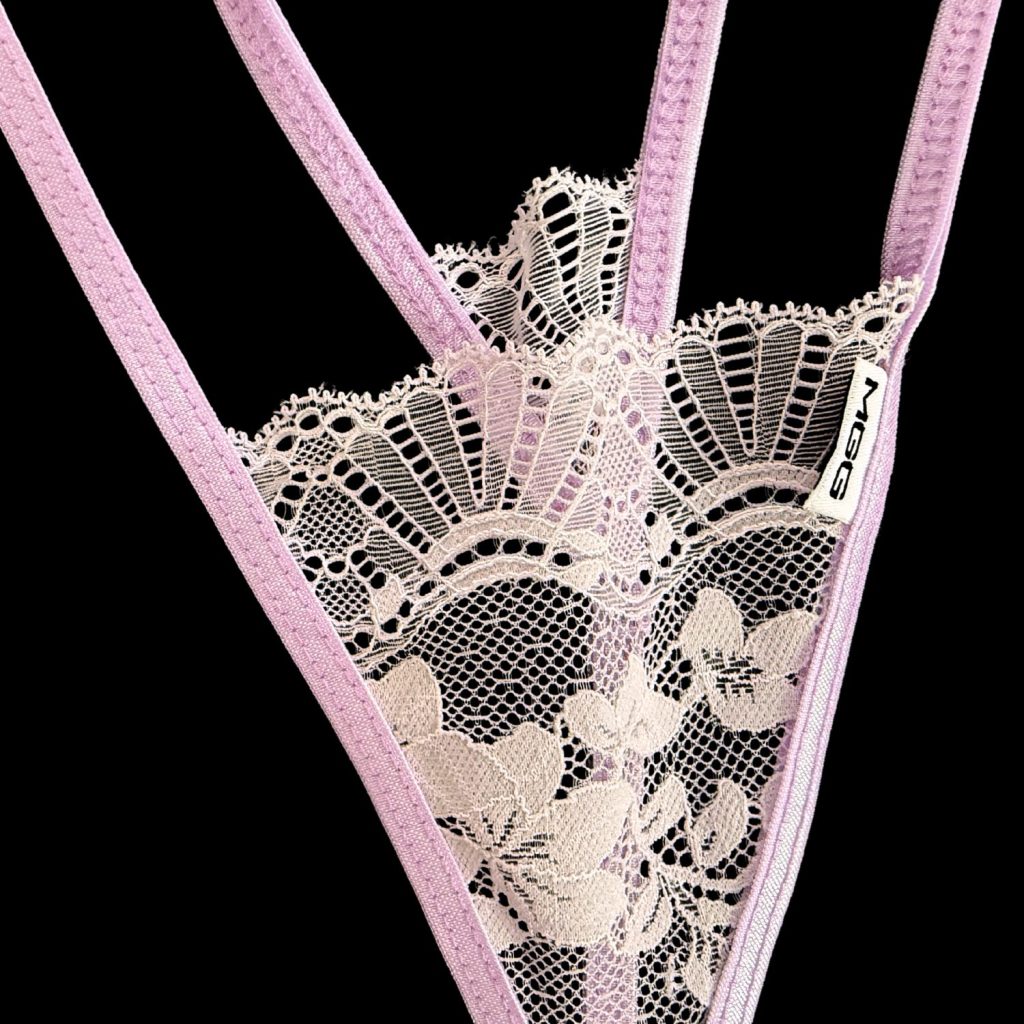 Lilac - Lace Thong G-String Underwear image 2
