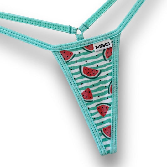 Summer Watermelon - Aqua - Mini Cotton G-String image 1