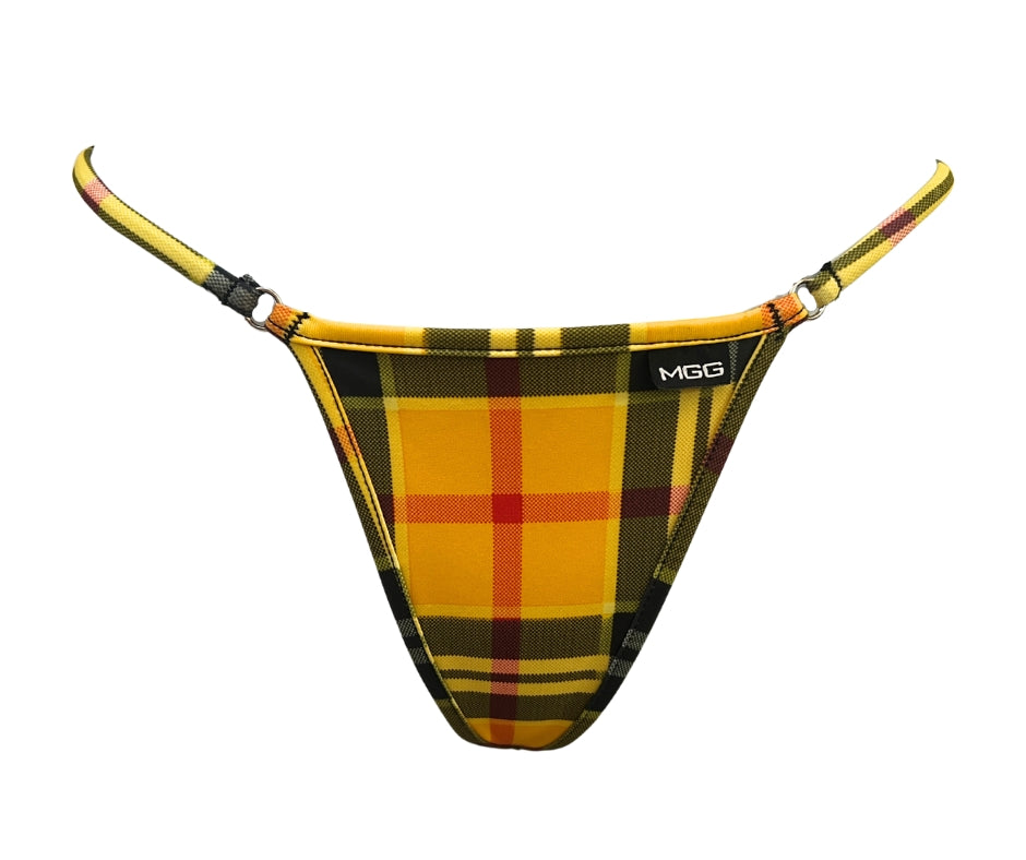 Clueless - Yellow Plaid - Mini Bikini Bottom image 0