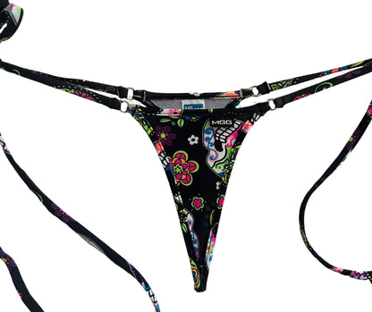 Sugar Skull - Tie Sides Bikini Bottom image 1