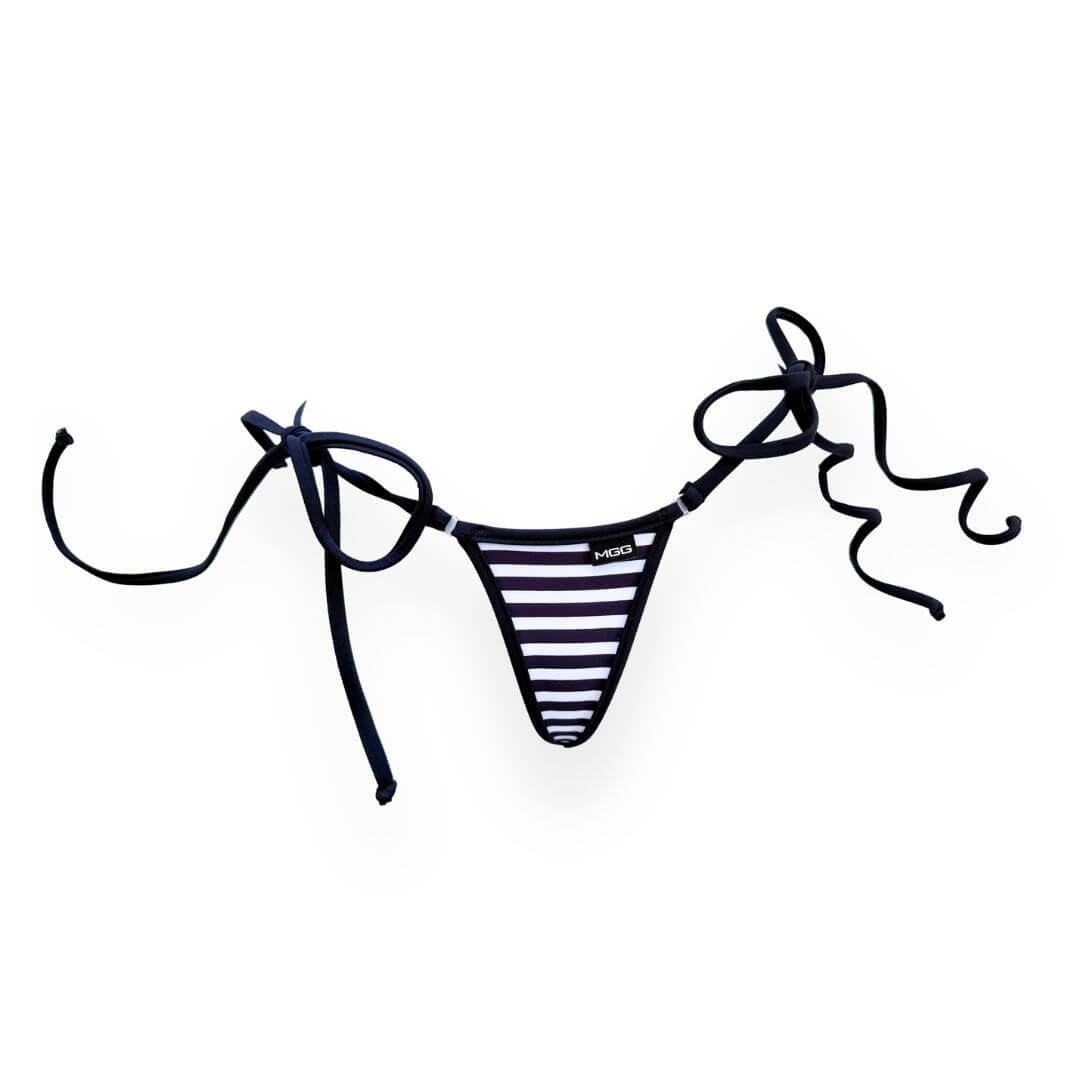 Riviera Stripe - Tie Sides Bikini Bottom