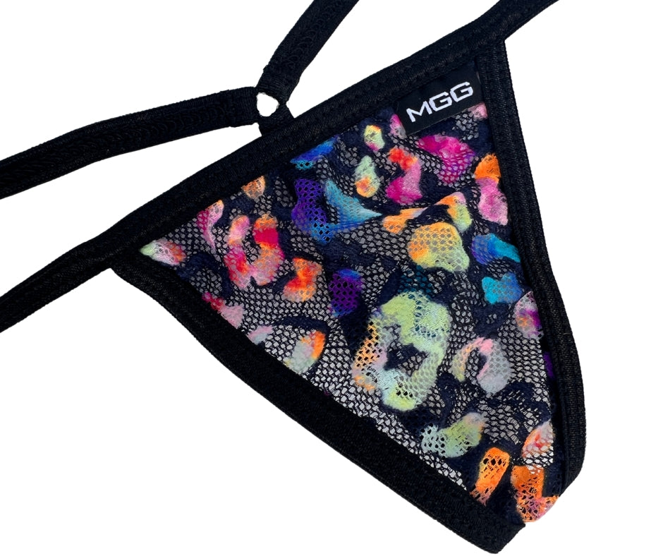 Electric leopard - Low Rise Lace G-String Underwear image 1