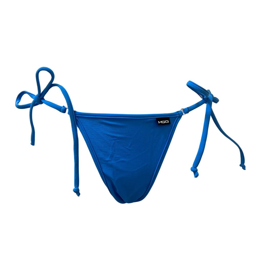 Azure Blue - Brazilian Tie Sides Bikini Bottom image 0