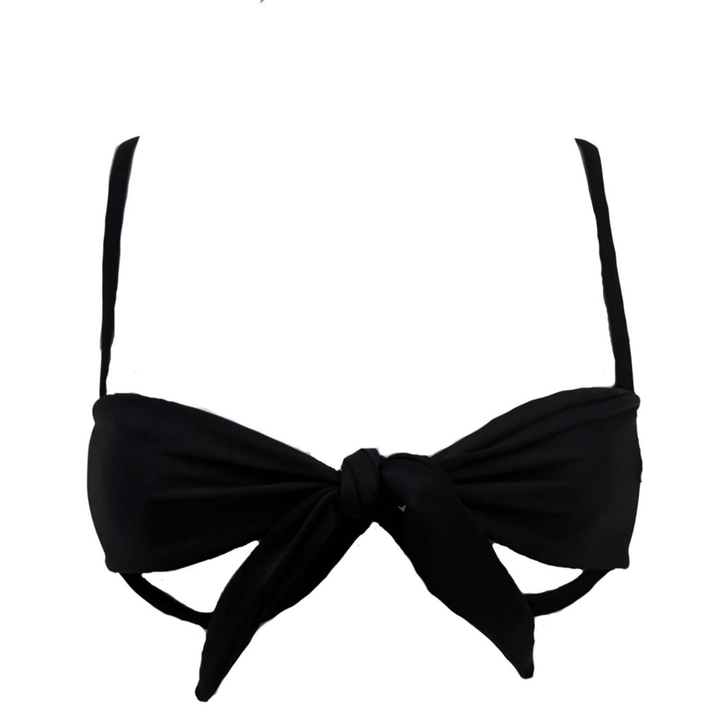Midnight Black - Peek-a-Boo Underwire Bikini Top image 0