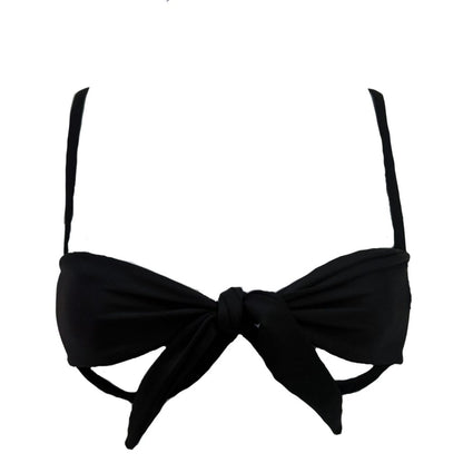 Midnight Black - Peek-a-Boo Underwire Bikini Top image 0