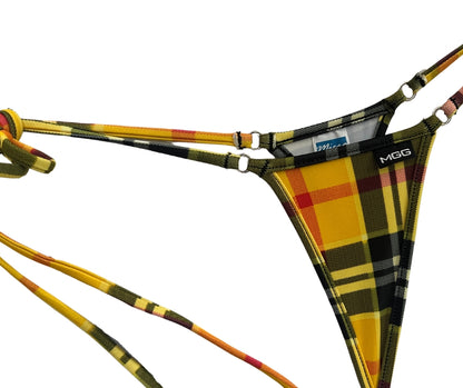 Clueless - Yellow Plaid - Tie Sides Bikini Bottom image 4