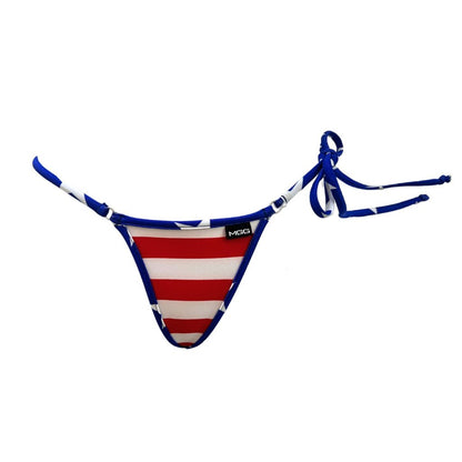 Stripes n Stars - Single Tie Side Bikini Bottom image 0