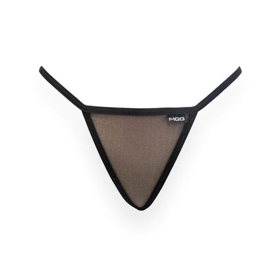 Black Gold - Sparkle Sheer - Low Rise G-String Underwear