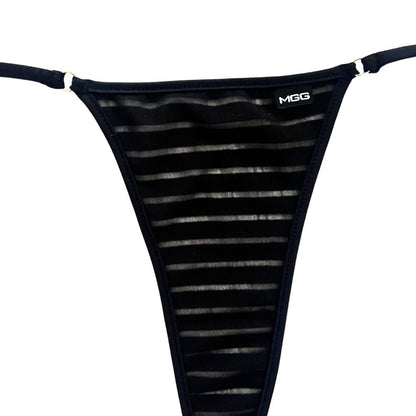 Coastline - Black - Brazilian Tie Side Bikini Bottom image 3