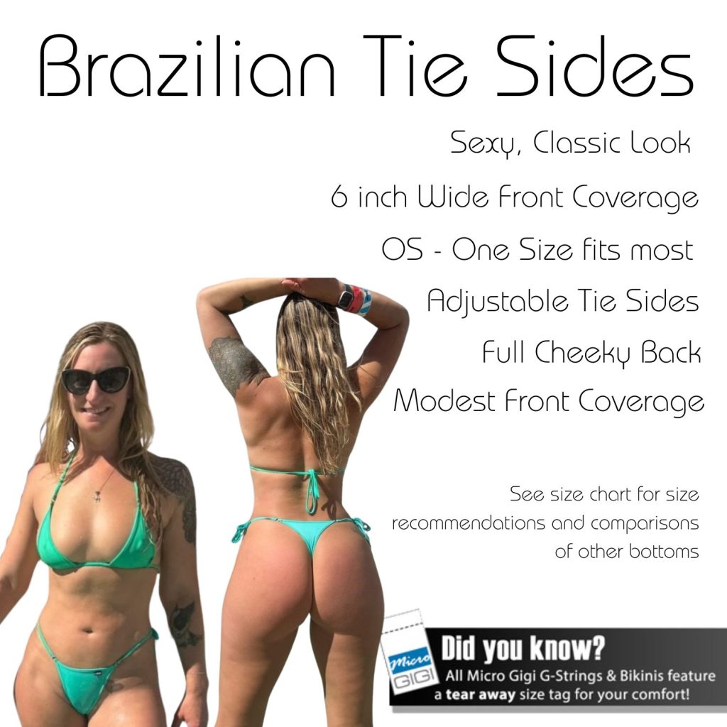 Midnight Black - Brazilian Tie Sides Bikini Bottom image 2