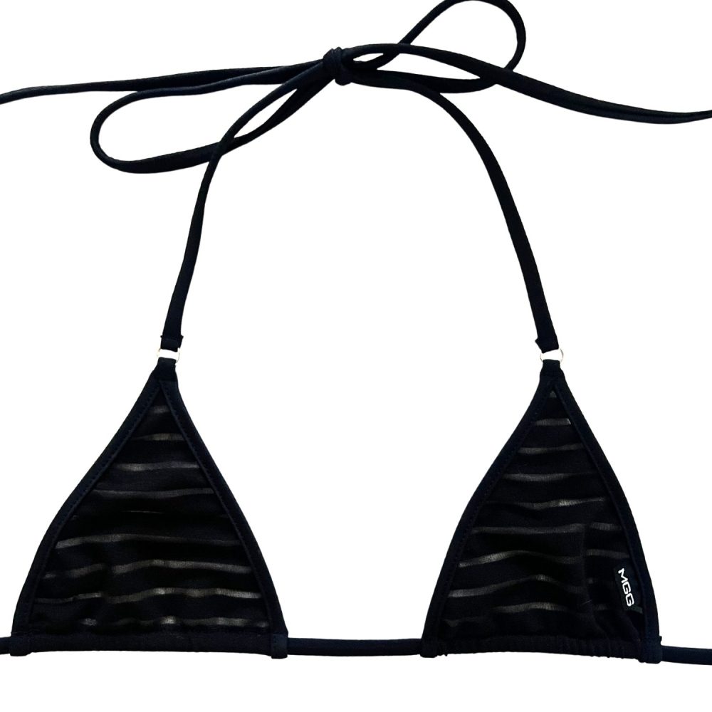Coastline - Black - Mini Bikini Top image 3