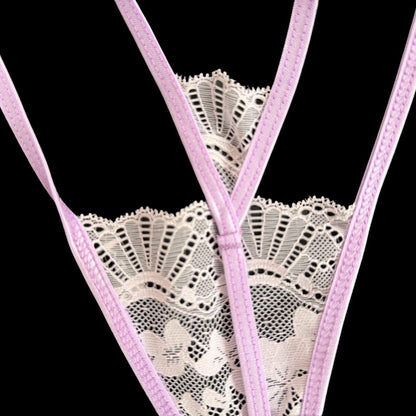 Lilac - Lace Thong G-String Underwear image 1
