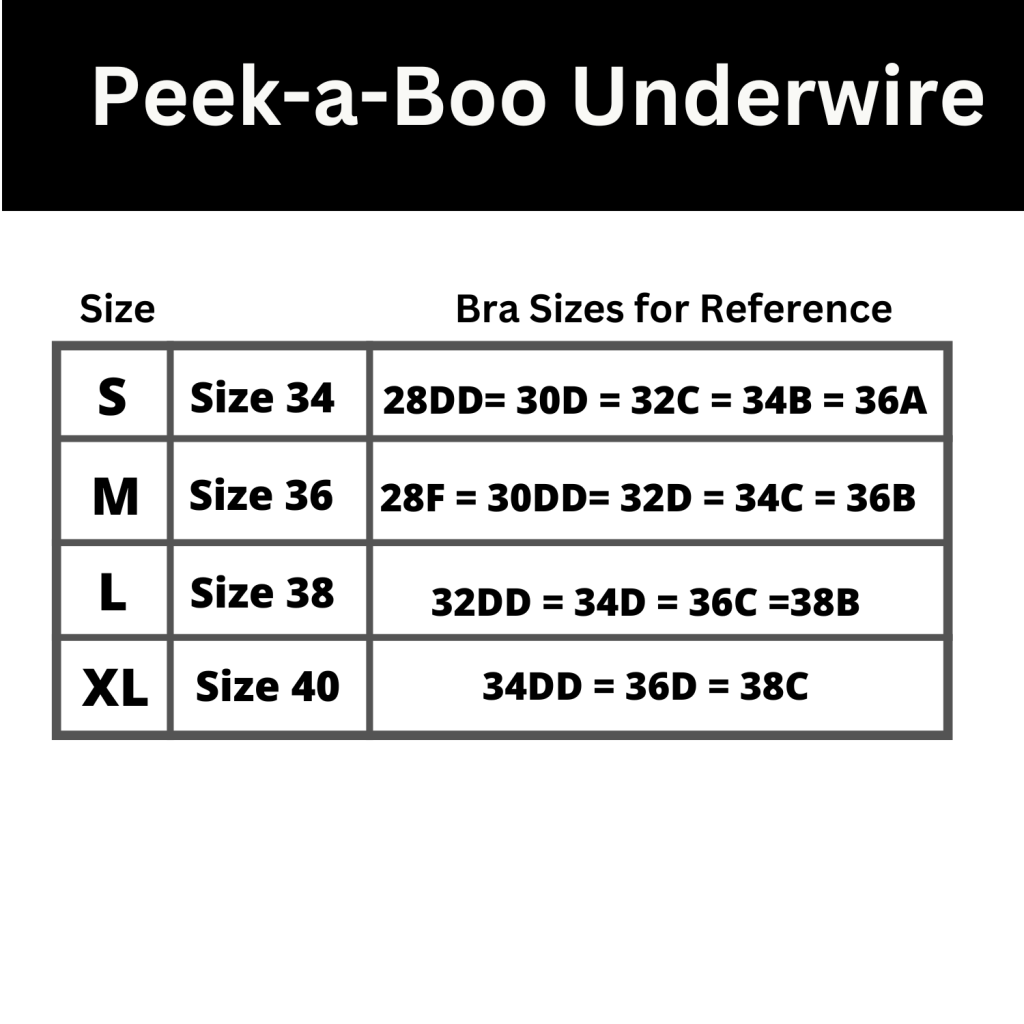 Midnight Black - Peek-a-Boo Underwire Bikini Top image 8