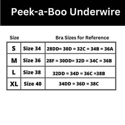Midnight Black - Peek-a-Boo Underwire Bikini Top image 8