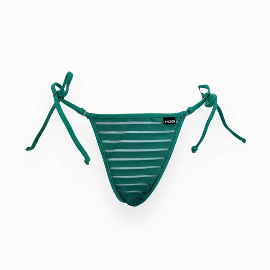 Coastline - Kelly Green - Brazilian Tie Side Bikini Bottom