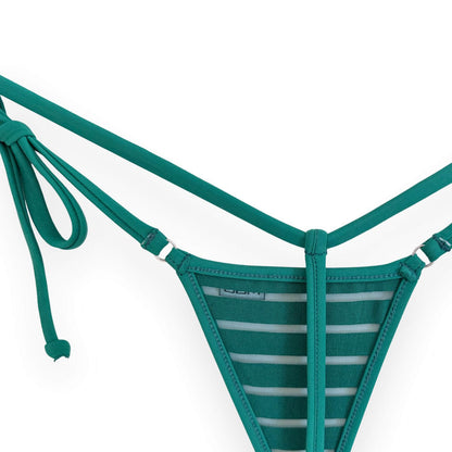 Coastline - Kelly Green - Single Tie Side Bikini Bottom
