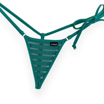 Coastline - Kelly Green - Single Tie Side Bikini Bottom
