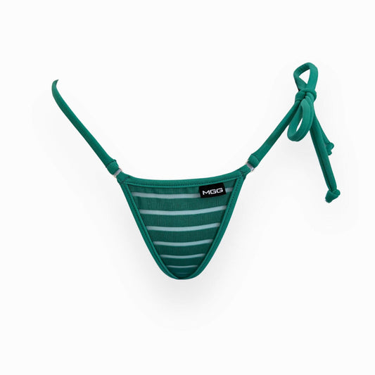 Coastline - Kelly Green - Single Tie Side Bikini Bottom
