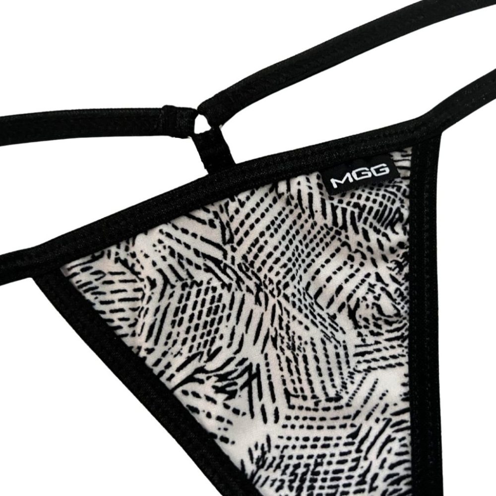 Abstract Stripes - Low Rise G-String Underwear image 1