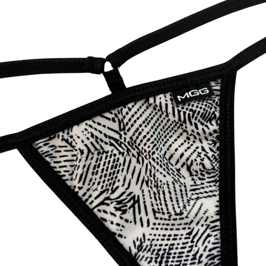 Abstract Stripes - Low Rise G-String Underwear image 1