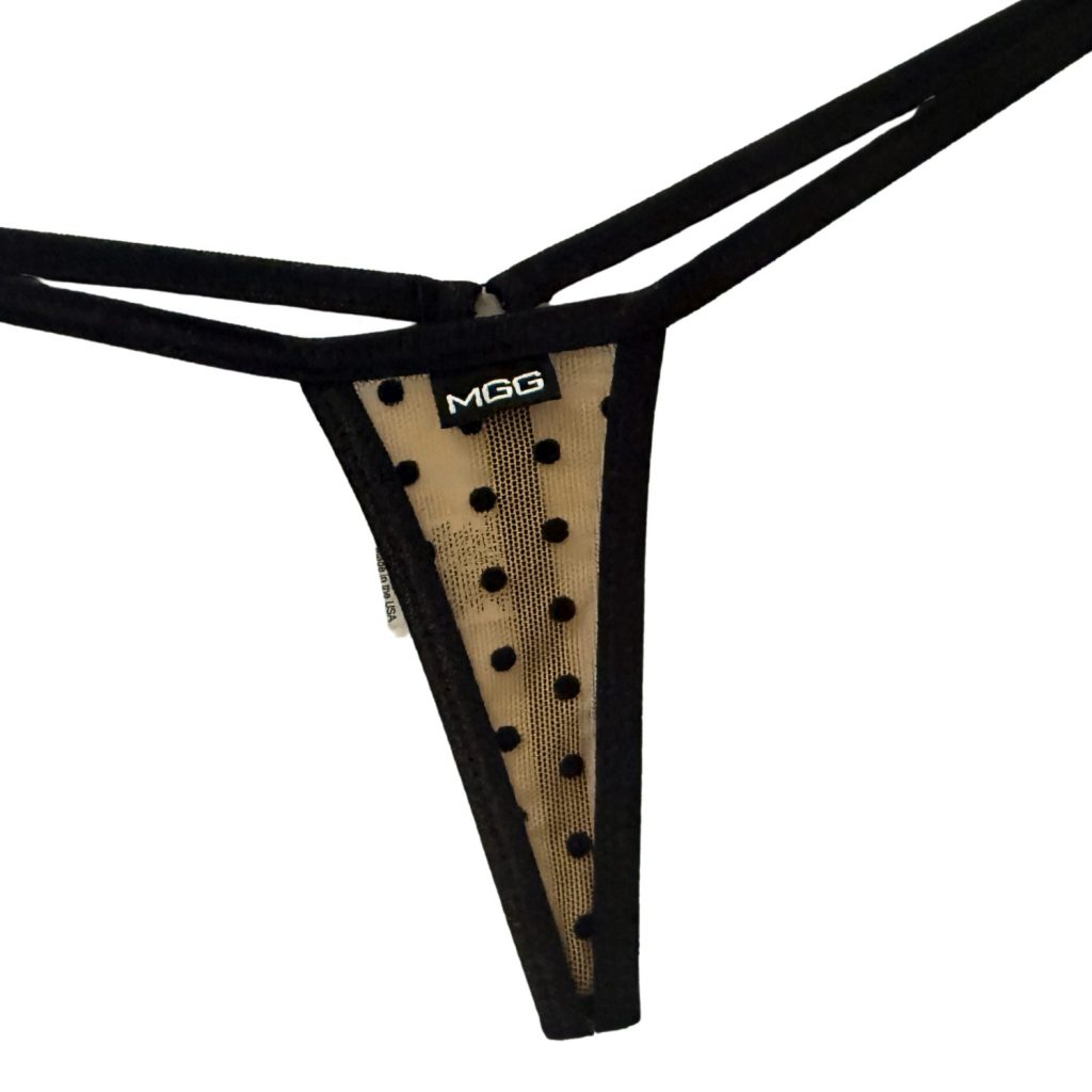 Nude Polka Dot - Extreme Sheer G-String image 1