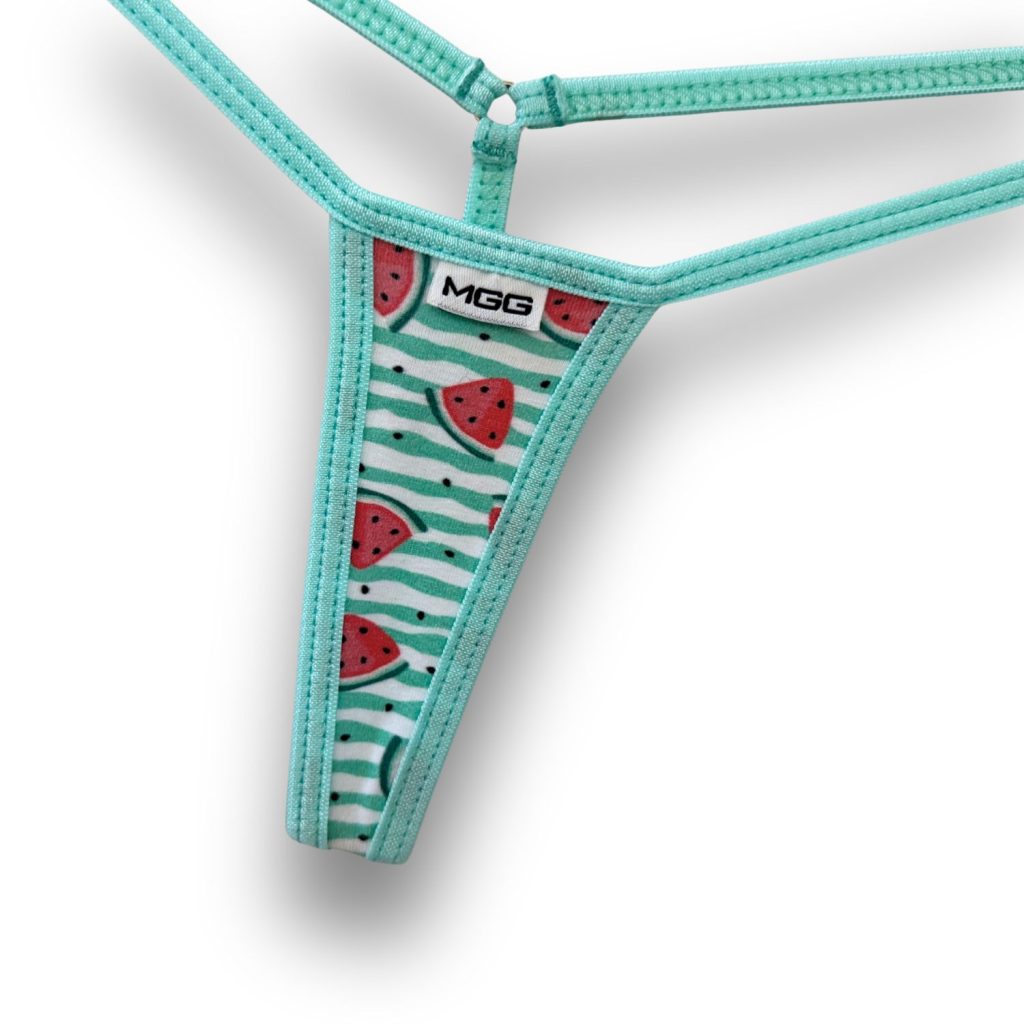 Summer Watermelon - Aqua - Extreme Cotton G-String image 1