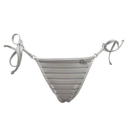 Coastline - White - Brazilian Tie Side Bikini Bottom image 0