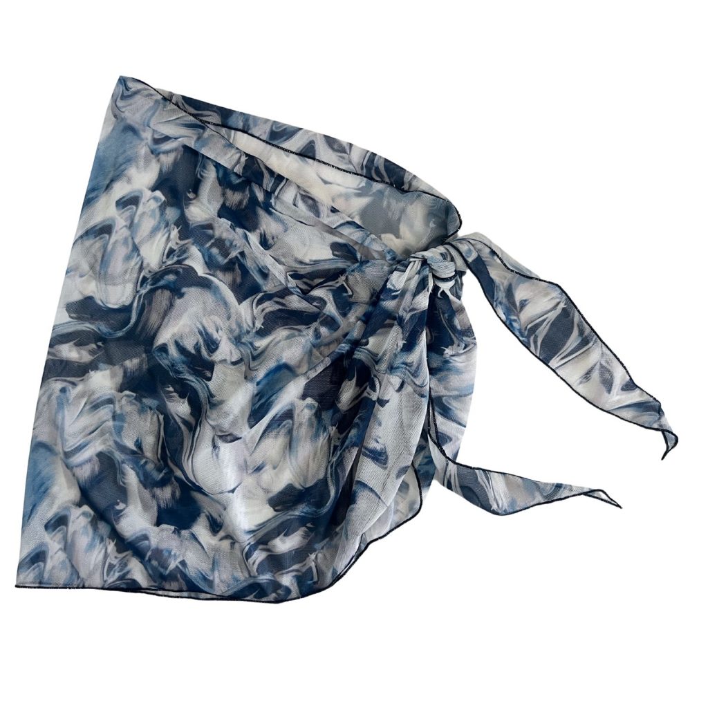 Blue Marble Sheer Sarong Coverup image 2