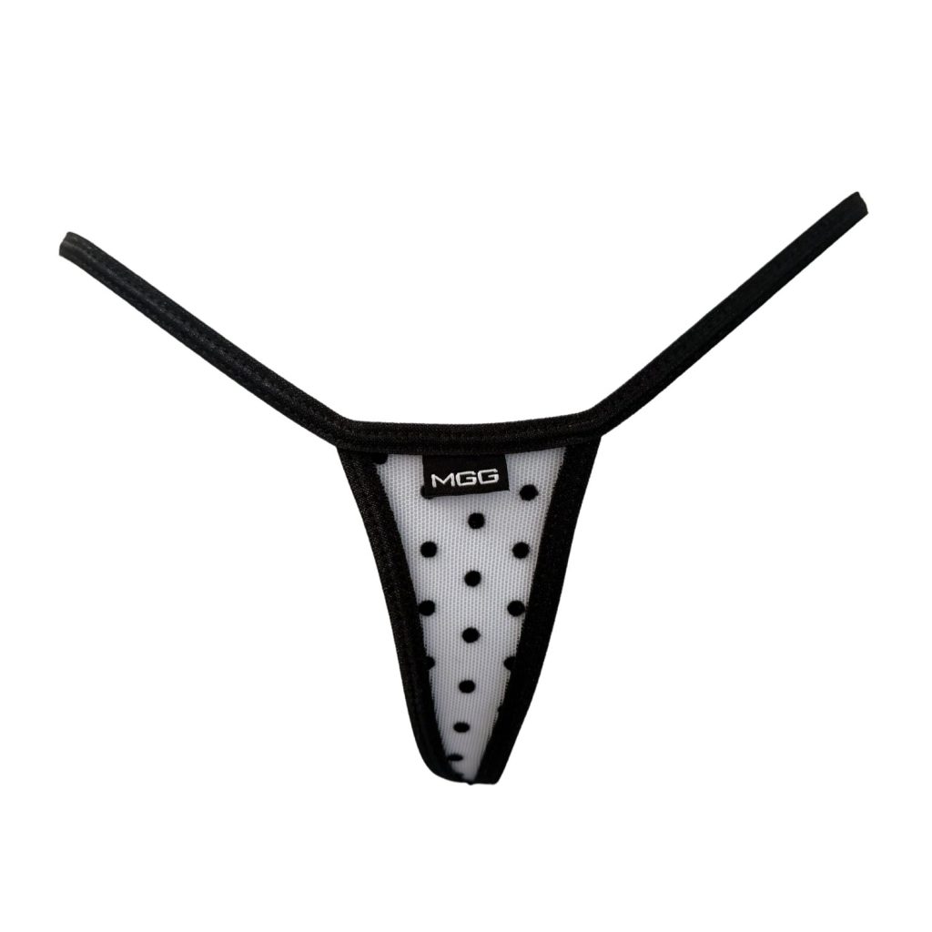 White Polka Dot - Extreme Sheer G-String image 0