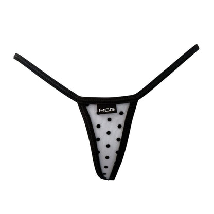 White Polka Dot - Extreme Sheer G-String image 0