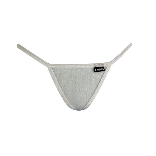 Angel White Diamond Mesh - Sheer Low Rise G-String Underwear image 0
