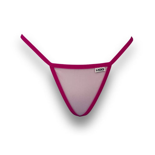 Light Pink - Sparkle Sheer - Low Rise G-String Underwear image 0