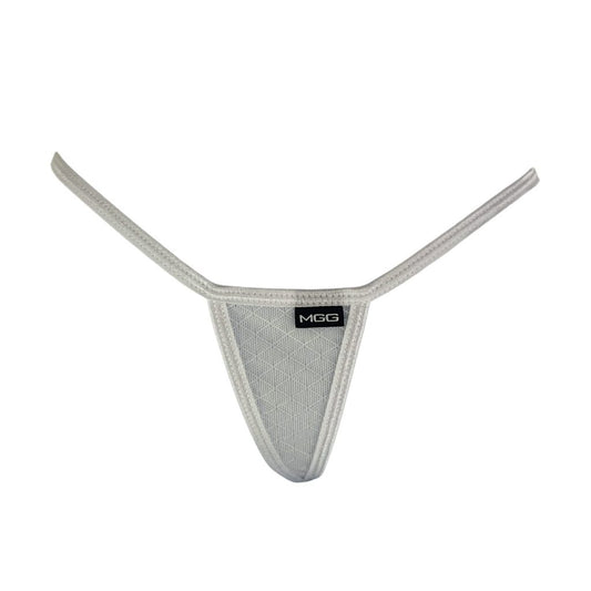 Angel White Diamond Mesh - Sheer Mini G-String Underwear image 0