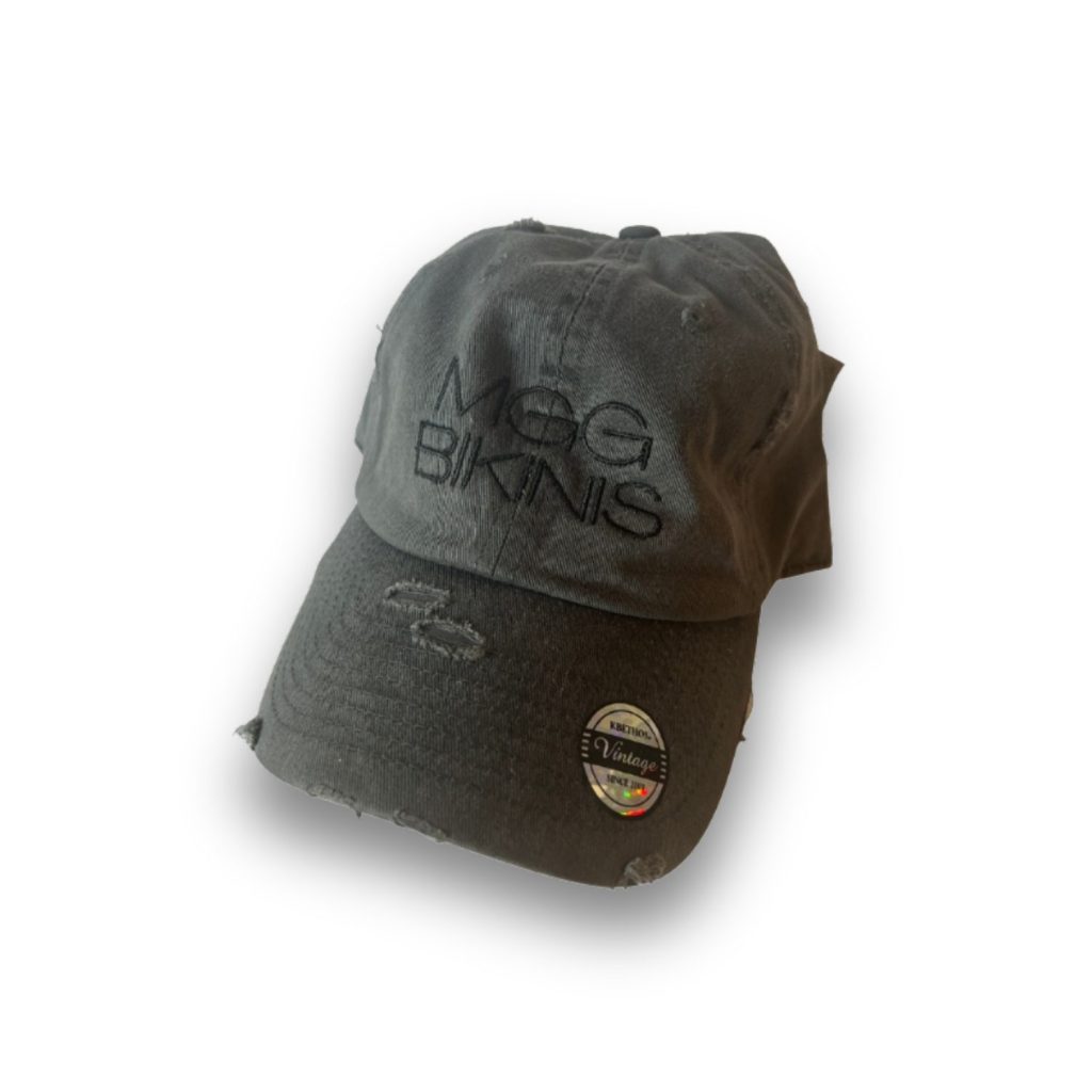 MGG Bikinis Black Denim Baseball Hat image 0