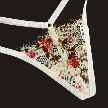 White Roses - Lace G-String Lingerie image 1