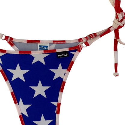 Stars & Stripes - Brazilian Tie Sides Bikini Bottom image 2
